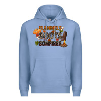 Colony Blue flannels boots and bonfires Premium Hoodie - CowGirlArtShop