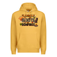 Mustard flannels boots and bonfires Premium Hoodie - CowGirlArtShop
