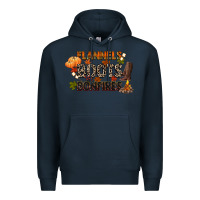 Navy flannels boots and bonfires Premium Hoodie - CowGirlArtShop