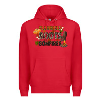Red flannels boots and bonfires Premium Hoodie - CowGirlArtShop