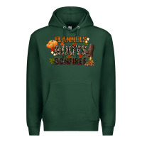 Sports Green flannels boots and bonfires Premium Hoodie - CowGirlArtShop