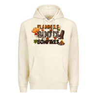 Flannels Boots And Bonfires Premium Hoodie | Teevron