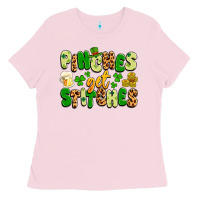 Bubblegum Pink pinches get stitches Ladies Tee - Artiststas