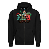 Black Mexican Papa Zipper Hoodie - texasbilliewilder