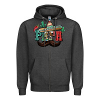 Charcoal Heather Mexican Papa Zipper Hoodie - texasbilliewilder