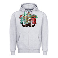 Heather Grey Mexican Papa Zipper Hoodie - texasbilliewilder