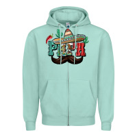 Seafoam Mexican Papa Zipper Hoodie - texasbilliewilder