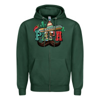 Sports Green Mexican Papa Zipper Hoodie - texasbilliewilder