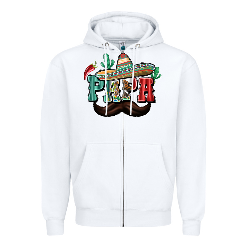 Mexican Papa Zipper Hoodie by texasbilliewilder | Teevron