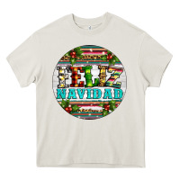 Cream Christmas feliz navidad Heavy Core Tee - Artiststas