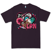 Plum lpn licensed practical nurse hearts Premium Tee - Jasminsmagicworld