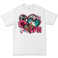 White lpn licensed practical nurse hearts Premium Tee - Jasminsmagicworld