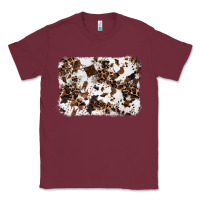 Burgundy cowhide leopard background Classic Tee - RanaPortraitStore