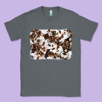Cowhide Leopard Background Classic Tee Designed By Ranaportraitstore