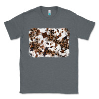 Charcoal Heather cowhide leopard background Classic Tee - RanaPortraitStore