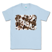 Dusty Blue cowhide leopard background Classic Tee - RanaPortraitStore