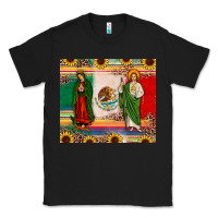 Black mexico flag our lady of guadalupe san judas sunflower Classic Tee - JahusDesignShop