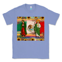 Colony Blue mexico flag our lady of guadalupe san judas sunflower Classic Tee - JahusDesignShop