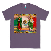 Lavender mexico flag our lady of guadalupe san judas sunflower Classic Tee - JahusDesignShop