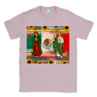 Lilac mexico flag our lady of guadalupe san judas sunflower Classic Tee - JahusDesignShop