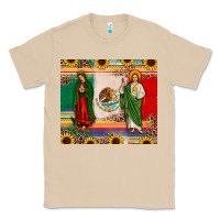 Mushroom mexico flag our lady of guadalupe san judas sunflower Classic Tee - JahusDesignShop