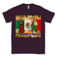 Plum mexico flag our lady of guadalupe san judas sunflower Classic Tee - JahusDesignShop