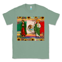 Sage mexico flag our lady of guadalupe san judas sunflower Classic Tee - JahusDesignShop