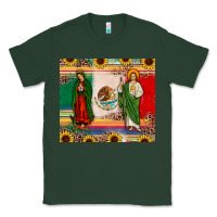 Sports Green mexico flag our lady of guadalupe san judas sunflower Classic Tee - JahusDesignShop