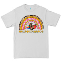 Dove Grey back to school rainbow hello sixth grade Premium Tee - AdoDesignShop