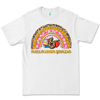 White back to school rainbow hello sixth grade Premium Tee - AdoDesignShop