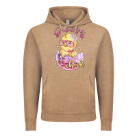 Vintage Coffee groovy chick easter Vintage Hoodie - MaliasSmallBusiness