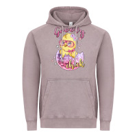 Vintage Zinc groovy chick easter Vintage Hoodie - MaliasSmallBusiness
