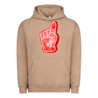 Pigment Burro number one foam finger Urban Hoodie - FaDigitalArtStudio