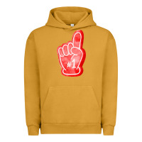 Pigment Peanut Butter number one foam finger Urban Hoodie - FaDigitalArtStudio