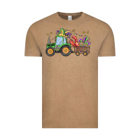 Vintage Coffee mardi gras tractor Vintage Tee - MaliasSmallBusiness
