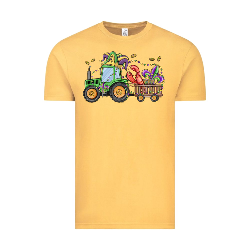 Mardi Gras Tractor Vintage Tee by MaliasSmallBusiness | Teevron