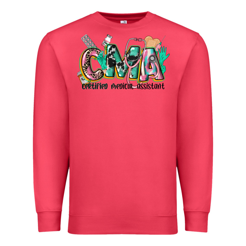 Certified Medical Assistant Premium Sweatshirt by CowGirlArtShop | Teevron