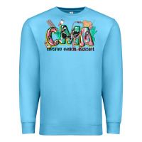 Ocean Blue certified medical assistant Premium Sweatshirt - CowGirlArtShop