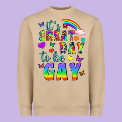 Western It's Great Day To Be Gay Heavyweight Sweatshirt Designed By Bundleandbundleshop
