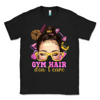 Black messy bun gym hair dont care Classic Tee - NancyCooperArtShop