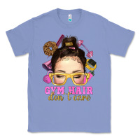 Colony Blue messy bun gym hair dont care Classic Tee - NancyCooperArtShop