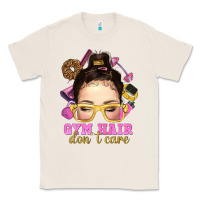 Natural messy bun gym hair dont care Classic Tee - NancyCooperArtShop