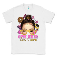 White messy bun gym hair dont care Classic Tee - NancyCooperArtShop