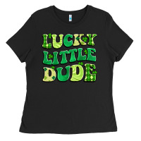 Black lucky little dude Ladies Tee - Artiststas