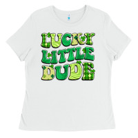 White lucky little dude Ladies Tee - Artiststas