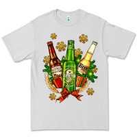 Dove Grey beer bottle party set for christmas Premium Tee - AdoDesignShop