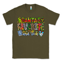 Army Green Santa's Favorite Rad Tech Classic Tee - CowhideDigitalArt