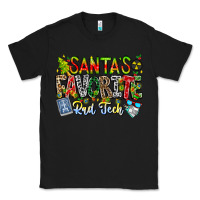 Black Santa's Favorite Rad Tech Classic Tee - CowhideDigitalArt