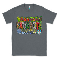 Charcoal Heather Santa's Favorite Rad Tech Classic Tee - CowhideDigitalArt