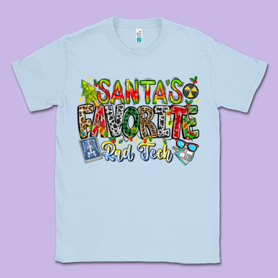 Santa's Favorite Rad Tech Classic Tee Designed By Cowhidedigitalart